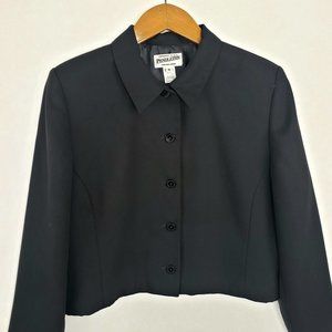 Vintage Pendleton Cropped Black Women's Blazer